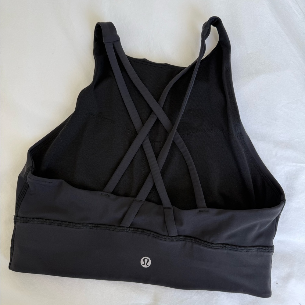 lululemon Black Cross-Back Sports Bra